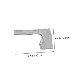 Baluue 2pc Adjustable Shoulder Support Brace for Gym Fitness Protector Sleeve for Left Right Shoulder Breathable Material Ultra-thin Design for Sports Cold Weather Use