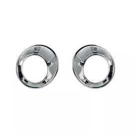 ABS Car Front Fog Lamp Light Trim Cover Ring Decoration Accessories Fit forChevrole-t Chevy Camaro 2010-2015 Auto Refit Accessories (Chrome)