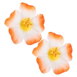 FOMIYES 15pcs Hawaiian Flower Hair Clips Tropical Artificial Floral Hairpins for Beach Vacation Party Women Tropical Hair Accessories Easy to Wear Secure Fit