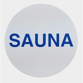 Aluminum Plate [Sauna] Sign/Water Resistant Outdoor Use