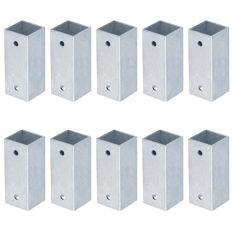 OTTFF 10 Pack 1" Aluminum Square Tube Connector, 2 Way