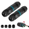 IP68 Waterproof Cable Connector 3-Pin Earth Cable Connection Sleeve for