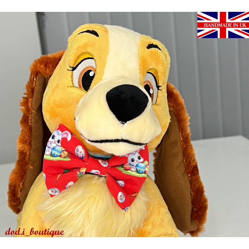 New Dogs Bow Tie Bowtie Easter Rabbit EGGS carrots RED