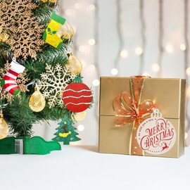 Christmas Ornaments Craft Kit, 48 Pcs Blank Wood Slices for Painting with Paint Pens and Brushes, DIY Wooden Christmas Ornament Set for Tree Decorations, Family Holiday Activities and Gifts