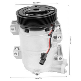Air Conditioner Ac Compressor With Clutch Compatible,Direct Replacement Compressor Intelligent Control And Efficient Cooling,Suitable For Cars, Suvs, Etc(Co 11200c)
