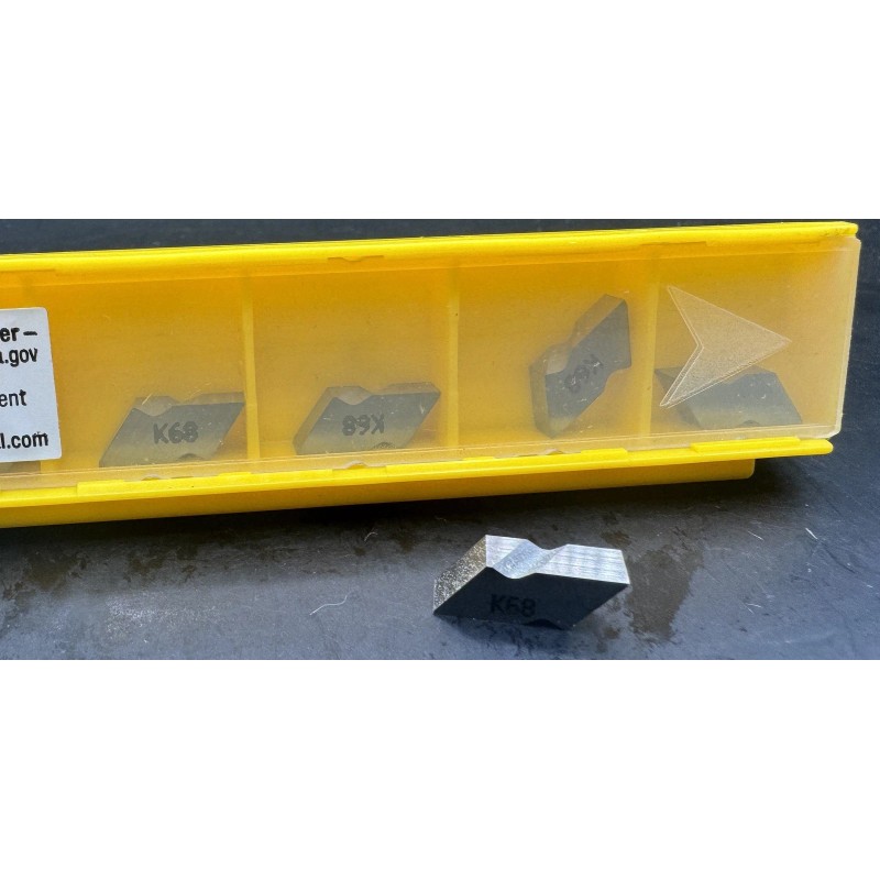 Kennametal NB2L K68 Carbide Top-Notch Grooving Inserts NEW (Box of