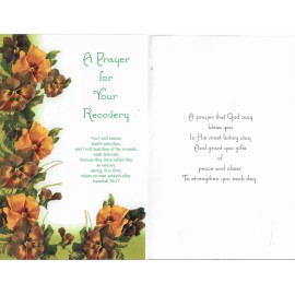 Unbranded PG398A - 12 PK COUNTER CARDS - GET WELL - KJV