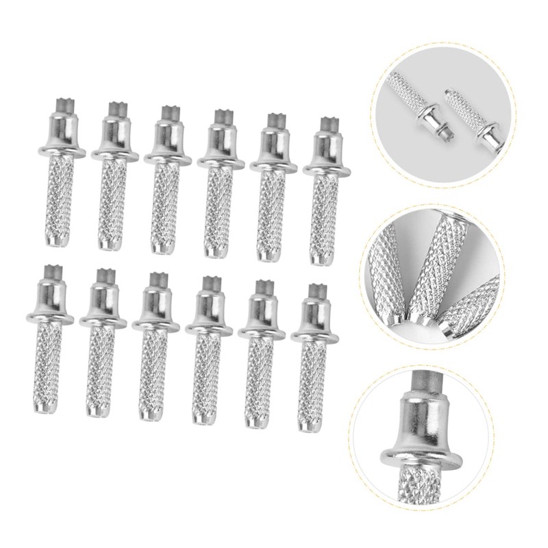 KOMBIUDA Mountaineering Trekking Pole Tips 12pcs Tungsten Steel Tip Replacement