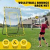 Volleyball Rebounder Net 7x4 ft -5 Angles Adjustable, Outdoor Portable
