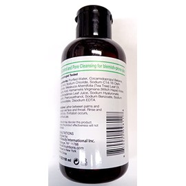 Vineen- Skin Nutrition Botanicals - Gel limpiador facial equilibrante con aceite de rbol de t y cido saliclico, 4 oz (118 ml), 4 onzas                