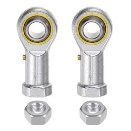 sourcing map PHS12 M12 Bushing Rod End Bearing M12 x 1.75 Right-Handed Thread Self-Lubricating Joint Rod Ends Including Lock Nut Pack of 2