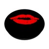 Black Back Red Lipstick Mouth