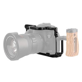 NICEYRIG Camera Cage for Canon 5D 5DS Mark IV III II, with QR Plate for Arca Swiss NATO Rail Cold Shoe - 267