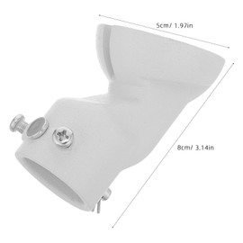 RUNROTOO Adattatore per ventilatore da soffitto inclinato: supporto in acciaio per appendere ventilatori a soffitto alti e inclinati (fino a 45 gradi), kit di montaggio per camera da letto, soggiorno