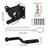Self Locking Gate Latch with Spring Cable Pull for Wooden