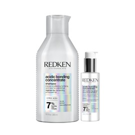Redken Kit Shampoo 300ml  Srum 247 Da y Noche 100 ml  Acidic Bonding Concentrate Shampoo de uso diario  Serum sin enjuague para Cabello Daado con...  