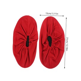 PACKOVE 2 Pairs Indoor Shoe Covers Skid Protector for Daily Use Reusable Mesh Cloth Shoe Protectors Durable Footwear Covers Fits Outdoor Activities