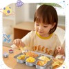 Bakpoco - Placa dividida de acero inoxidable para niños pequeños,