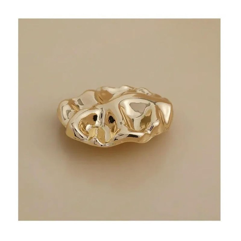 ADAOQIN 5 Pezzi Bellissimi Bottoni con Gambo Color Oro in