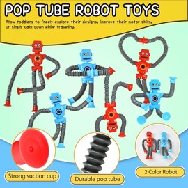 Sensory Travel Toys for Toddlers 6PC Autism Fidget Toy Pack Airplane Travel Activities Essential Busy Toy Quite Figette Classroom Prizes ADHD Autistic Easter Basket Stuffers for Kid Age 2 3 4 5 6 7 8