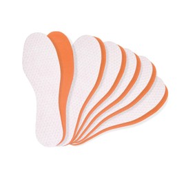 Foot Morning, Fresh Feet Happies, Foot Odour Insoles, Odour Absorbing Orange-Scented Shoe Inserts Comfort Inserts for Men & Women, Viscose Fibres & Latex Foam for Ultimate Sweat Absorption (4 UK)