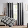 Curtain Spacers for Eyelet Curtains, 24 Pcs Black Curtain Separators,