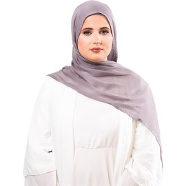 KHELANI Premium Modal HIjab Set – Lightweight & Soft | Luxury Hijab Wrap with Matching Tube Cap | Non-Slip Design Shawl, Hijab Head Scarf for Women with Undercap (170cm x 80cm) (Mauve Mist)