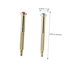 FOMIYES 2pcs Small Nail Drill Portable Nail Art Charming Hand Drill Tool for Charm Piercing Random Color