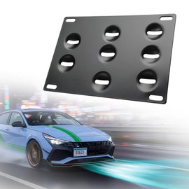 Drill Free Front Grill Mesh Tow Hook License Plate Relocation Kit for Elantra 2021-2024, Elantra N 2022-2024 Enhance Engine Performance Save Fuel (Ref.Part #: 09147-3M000) AXECO® Auto Pro