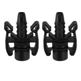 SG Store 2pcs Car Water Tank Water Hose Straight Connect Connector Compatible with Peugeot Compatible with Citroen Expansion Car Accessories Black