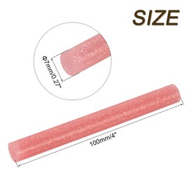 sourcing map Mini Hot Glue Gun Sticks 4-inch x 0.27-inch High Sticky Hot Glue Sticks for Glue Gun, Glitter Bright Red 30pcs
