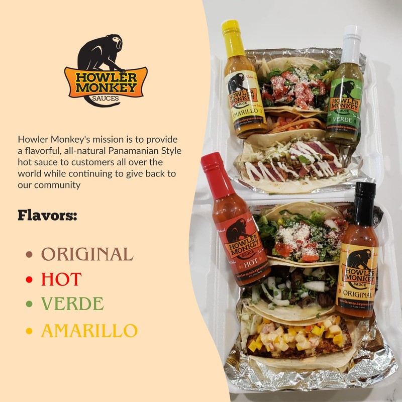 Howler Monkey Sauce Hot - Panamanian Hot Sauce with Aji