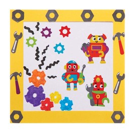 Baker Ross FE384 Robot Stickers for Kids - Pack of 720, Craft Stickers for Children, Value Pack, Ideal for Arts and Crafts Projects, Childs Scrapbook Stickers and Reward Charts