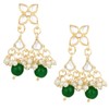 Aheli Gold Plated Kundan Studded Choker Necklace Dangle Earrings &