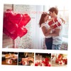 ABOOFAN Floral Scented Soap Flower Rose Soap Box for Valentine's