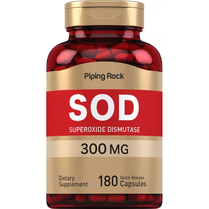 Piping Rock SOD Superoxide Dismutase | 300 mg | 180