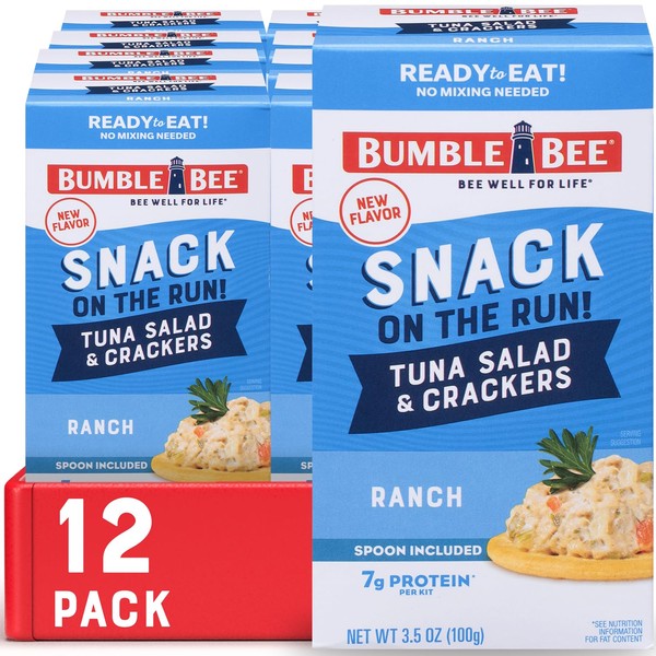 Bumble Bee Snack on the Run- Ranch Tuna Salad, 3.5oz- 12 Pack
