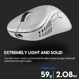 Pulsar Gaming Gears - Xlite V2 Wireless Gaming Mouse, Ultra Lightweight, 2.1 oz (59 g) (Renewed)