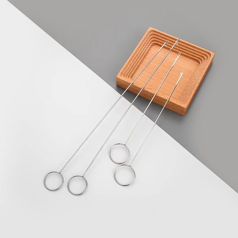 2Pcs Silver Sewing Loop Turner Hook, Stainless Steel Loop Turner