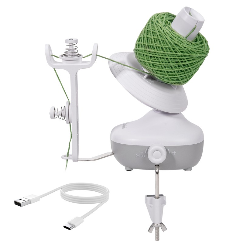 Etcokei Wool Roller, Electric Yarn Winder for Crocheting, Wool Unwinder