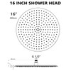 BSTIIU Gold Rain Shower Head, 16 Inch High Pressure Shower