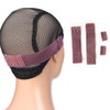 Towarm Black Elastic Band with Adjustable Hooks for Wigs/Lace Closure/Lace