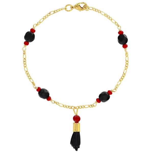 In Season Jewelry Plated Figa Hand Simulated Azabache Mal de