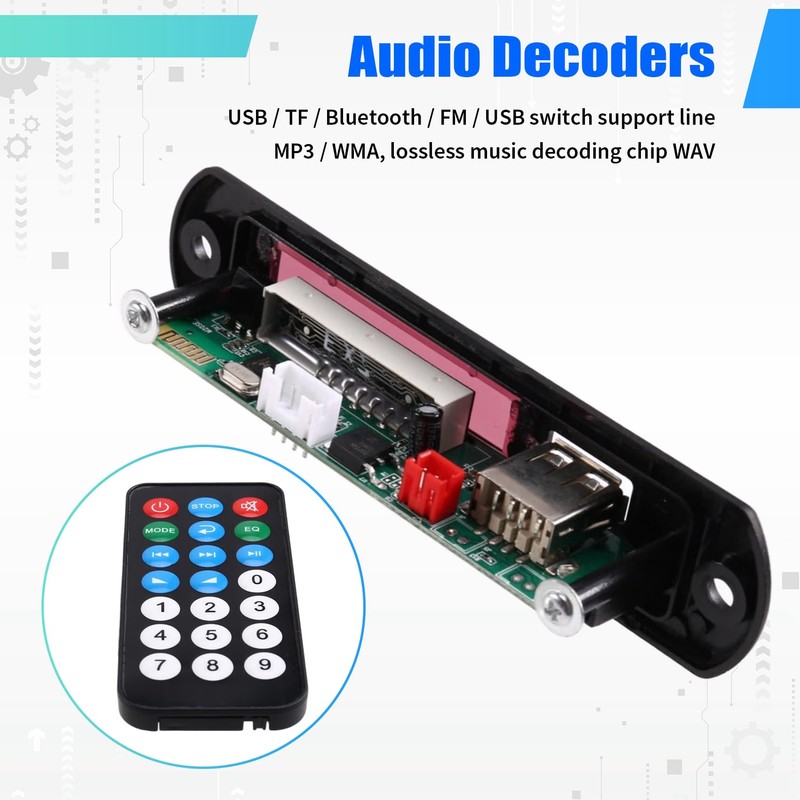 Aswalling DC 12V Wireless Bluetooth 5.0 Audio Module - USB