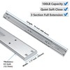 homdiy 10 Pair Soft Close Drawer Slides, 16 Inch 20