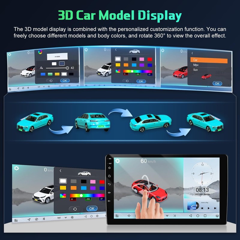 [Qualcomn 8 Core 4+64G] Double Din Android Car Radio with