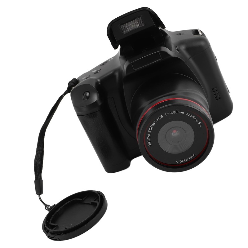 16MP Digital Camera, 180° Flip Screen Compact Camera 1080P Video
