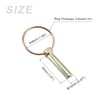 METALLIXITY 2pcs Lynch Pin with Ring (12mmx50mm) Carbon Steel Lynch