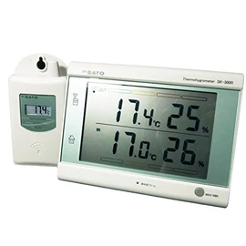 Saito Measuring Charger (Sato) Best Minimum Wireless Hygrometer (Heatstroke Note Level Display with) SK – 300R