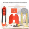 6Pcs Scribing Tool Protractor Angle Scriber Measuring Ruler Pencil Set